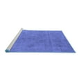 thumbnail image 2 of Ahgly Company Machine Washable Indoor Rectangle Oriental Blue Industrial Area Rugs, 2' x 5', 2 of 4