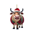 thumbnail image 6 of SDJMa Christmas Tree Ornament, Cute Cartoon Cow Car Pendant Home Tree Decoration, Flat 3D Vision Home Tree Hanging Ornaments, Car Hanging Decor Accessories, Window Wall Hanging Home Decor, 6 of 9