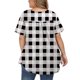 thumbnail image 4 of Fiudx Camisas de Mujer Blusa Informal de Manga Corta con Estampado de Talla Grande para Mujer a La Moda, 4 of 4