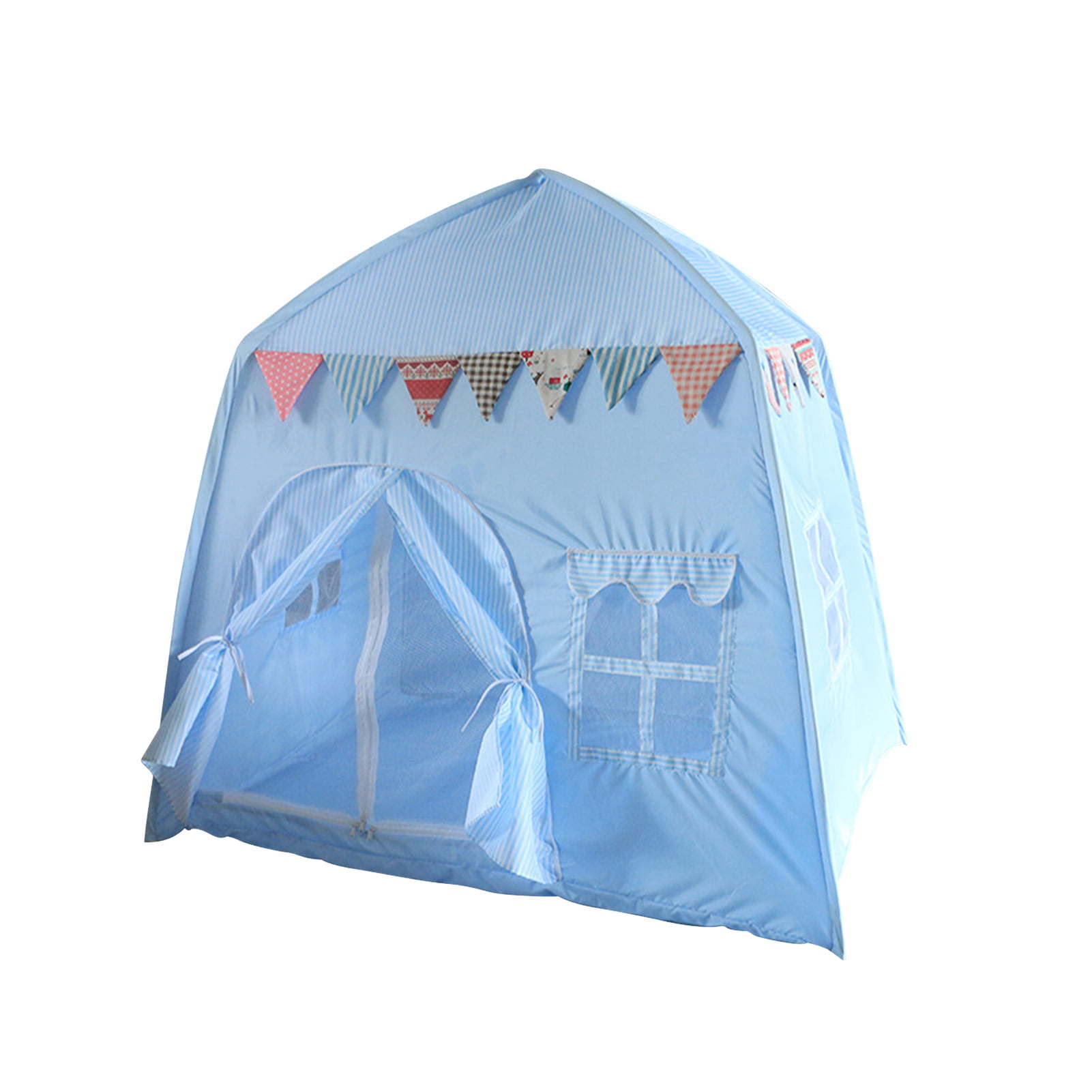 Princess Castle Tent，Outdoor and Indoor Playhouse Tent with Pennants for Kids，Kids Play Tent 