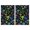 Mushroom and Psychedelic, variant on 2 Pcs Mushroom and Psychedelic Black Pattern Funny Kitchen Towels, Microfiber Dish Towels, Kitchen Tea Towels Set 18" X 26"