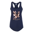 thumbnail image 2 of If It's Not a German Shepherd It's Just a Dog Gift | Womens Dog Lover Jersey Racerback Tank Top, Navy, Large, 2 of 3