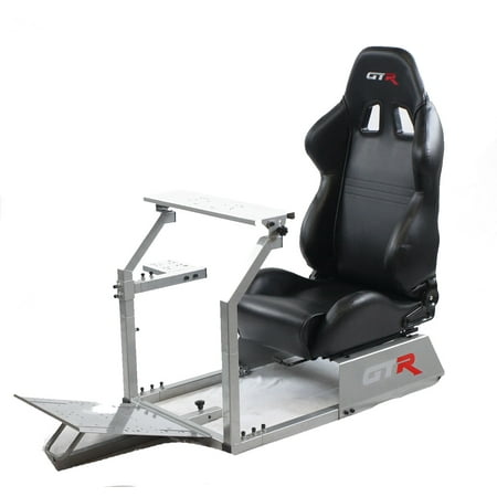 GTR Racing Simulator - GTA Model with Real Racing Seat, Driving Simulator Cockpit Gaming Chair with Gear Shifter