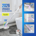 thumbnail image 7 of SZRSTH Electric Spin Scrubber - Cordless Cleaning Brush with Extendable Handle Power Shower Scrubber for Bathroom Kitchen Tile Floor, 7 of 7