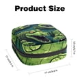 thumbnail image 2 of Crocodile Sanitary Napkin Bags Storage Bag Hiking Pouch Small Canvas Zipper Pouch, 4.7x6.6x6.6 in, Period Purse for Feminine Hygiene Products, 2 of 6