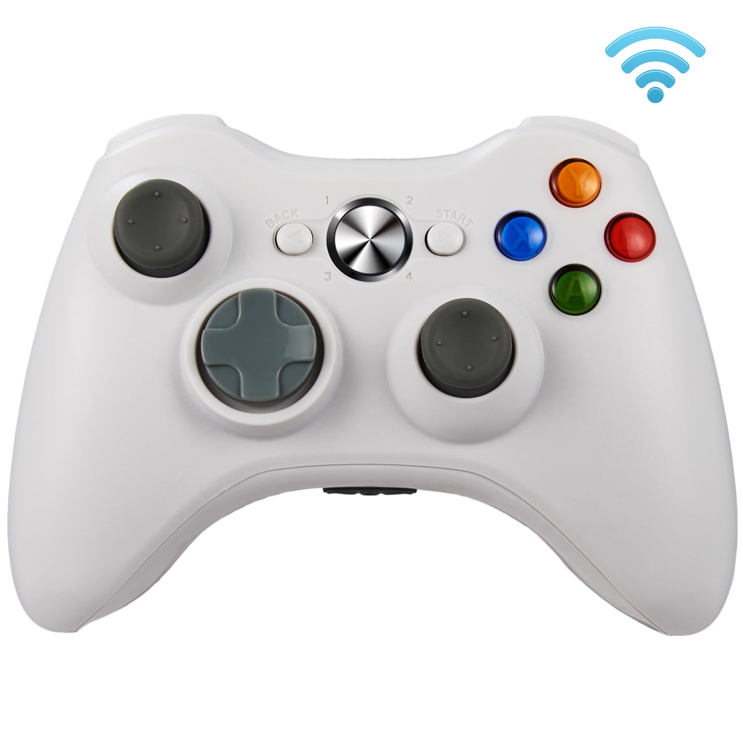 ,Customized Fire-Cloud Wireless Controller for Xbox 360 Gamepad Joystick Controller Remote for Xbox 360 Slim Console,Upgraded Joystick/Double Shock 