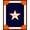 Navy Blue Orange, Pattern 11, variant on ODIKA Star Emblem With Vintage Sports Pennant Border Design for Playroom, Bedroom, Reading Nook, Pet Friendly & Kids Safe Play
