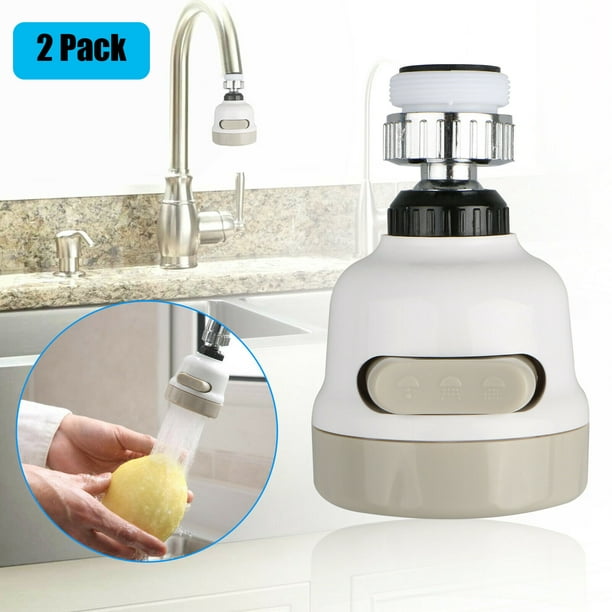 2 1 Pack Moveable Kitchen Tap Head 360 Degree Rotate Faucet