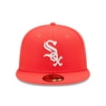 thumbnail image 2 of Men's New Era Red Chicago White Sox Lava Highlighter Logo 59FIFTY Fitted Hat, 2 of 5
