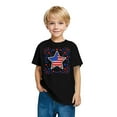 thumbnail image 7 of CFLVAEK Kids 4th of July T Shirts Funny Stars Stripes Patriotic Graphic Tees Comfy Cotton Round Neck Short Sleeve Tshirts Girls Boys Indenpendence Day Tshirt 4 Years, 7 of 7