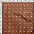 thumbnail image 4 of oneOone Viscose Jersey Rust Brown Fabric Halloween Sewing Material Print Fabric By The Yard 60 Inch Wide, 4 of 4