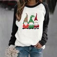 thumbnail image 1 of Jienlioq Hauts de Sport pour Femmes Mode Décontractée Manches Longues Col Rond Imprimé Chandail en Molleton pour Dames Cyberlundi, 1 of 4