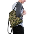 thumbnail image 2 of 13.5 x 16.5 Inch Waterproof Drawstring Backpack with Shoe Compartment – Lightweight Dry Wet Separation Gym Bag for Men Women & Teens, 2 of 5