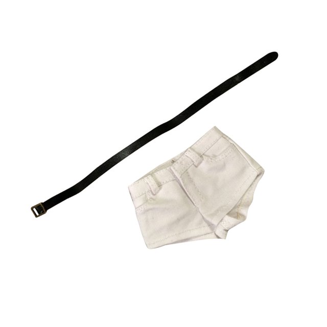Pantalones Cortos De Mezclilla A Escala 1/6, Conjunto De Jeans Y Cinturón Para Cuerpo De Figura De Acción Femenina De 12 " Sunnimix Figura de acción ropa