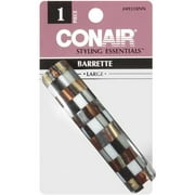 Conair Styling Essentials Checkered Barrette