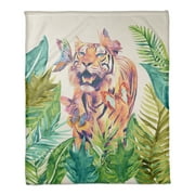 Creative Products Butterfly Tiger 50x60 Coral Fleece Blanket