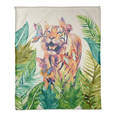 Creative Products Butterfly Tiger 50x60 Coral Fleece Blanket