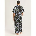 thumbnail image 3 of Joyspun Women’s Stretch Satin Top and Pants Pajama Set, Sizes S-3X, 3 of 5
