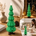 thumbnail image 4 of Cififendec 2Pcs Christmas Tree Flameless Candle Lights, 11.42 Inch Remote Controlled LED Taper Candles For Mantel And Table Display, 4 of 7
