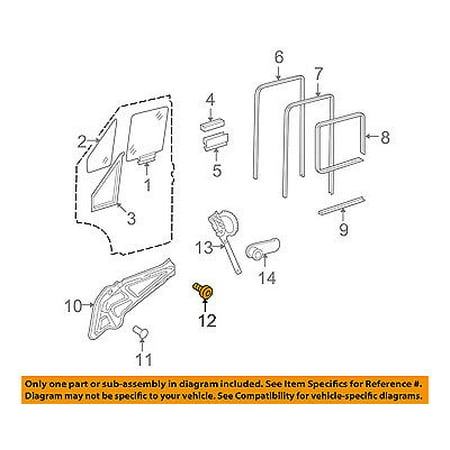 Dodge CHRYSLER OEM 03-06 Sprinter 3500 Front Door-Inner Bracket Screw 5125421AA