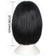thumbnail image 2 of Peluca corta para cosplay, color negro, 37 cm, alambre de alta temperatura, 2 of 3