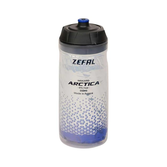 Zefal , Arctica 55, Bouteille Isolée, 550 ml / 19 Oz, Bleu Argent
