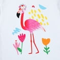 thumbnail image 4 of HILEELANG 2-7T Toddler Little Girls 3-Pack T-Shirts Flamingo Giraffe Flower Graphic 100% Cotton Short Sleeve Summer Tees White Pink Purple 2T 3T 4T 5T 6T 7T, 4 of 5