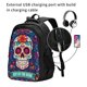 thumbnail image 2 of Fotbe Dead Day Party Mochila con Estampado y Puerto USB para Hombre y Mujer, Mochila Antirrobo, Mochila de Viaje, Mochila Escolar, Mochila Universitaria, 2 of 7