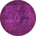 thumbnail image 1 of Ahgly Company Indoor Round Abstract Pink Modern Area Rugs, 7' Round, 1 of 4