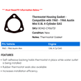 thumbnail image 2 of Thermostat Housing Gasket - Compatible with 1960 - 1966 Austin Mini 0.8L 4-Cylinder GAS - Gates, 2 of 2