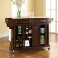 thumbnail image 4 of Bowery Hill Traditional Wood Kitchen Cart in Mahogany/Natural, 4 of 6