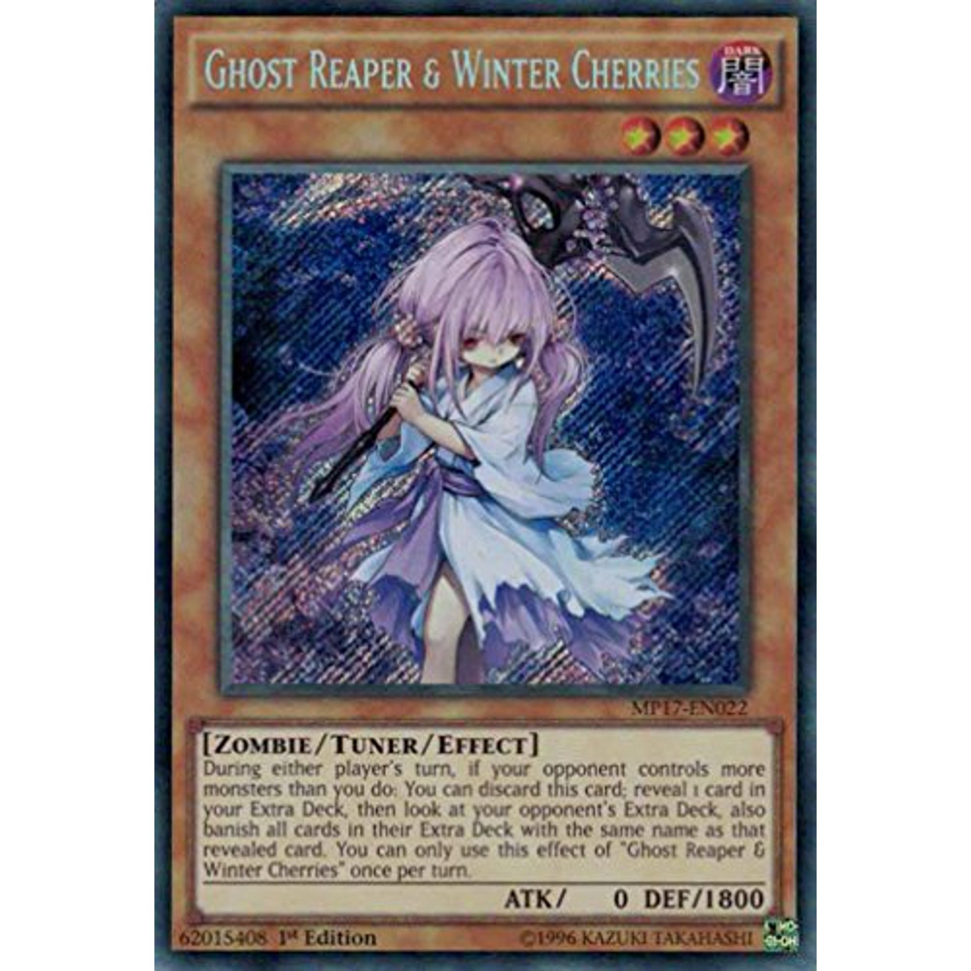 Yugioh 1st Ed Ghost Reaper Amp Winter Cherries Mp17 En022 Secret 1st Edition Mega Pack 17 Cards Walmart Canada