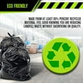 thumbnail image 4 of Heavy Duty 95 - 96 Gallon Trash Can Liners - (Huge 50 Pack) - 2.0 MIL Thick Garbage Bags for Toter, Contractors, Lawn, Leaf, Yard Waste, Commerical Kitchen, Industrial, Construction, Garage, 4 of 8