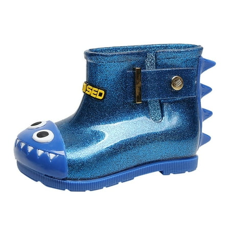

Binmer Children Infant Kids Baby Dinosaur Waterproof Rain Boots Booties Casual Shoes