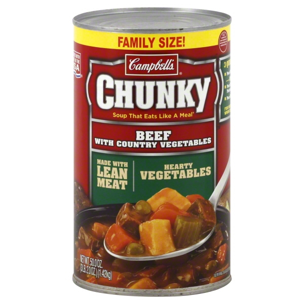 Campbell's Chunky Beef with Country Vegetables Family Size Soup
