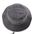 thumbnail image 5 of SUYIDA Washed Denim Fisherman Sun Hat for Outdoor Summer Fashion Casual Hiking and Everyday Wear, 5 of 5