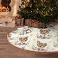 thumbnail image 6 of Daiia Flower Chicken Drawing Merry Christmas Tree Skirt , Xmas Large Lace-up Tree Skirt, Santa Snowflakes Rustic Home Decorations New Year Party Farmhouse Decor-30", 6 of 7
