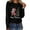 Black4, variant on Babysbule Fall Tops for Women It's Fall Yall Woman Round Neck Print Pullover Tops Long Sleeve Blouse