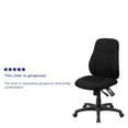 thumbnail image 5 of Mid-Back Black Fabric 1.75" Back Adjustment Ergonomic Task Office Chair, 5 of 12