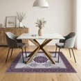 thumbnail image 3 of ODIKA 5'x7' Ultra-Soft Area Rug, Traditional Patterned Framework Showcasing Elegant Wisteria Themes None Washable, Bare feet friendly, Silk-Touch for Bedroom Home office, 3 of 7