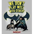 thumbnail image 2 of Men's DC League of Super-Pets We Don’t Play Well With Others  Graphic Tee Silver Large, 2 of 4