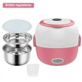 thumbnail image 3 of EIMELI Mini Rice Cooker Electric Lunch Box Portable Food Warmer 1/2/3 Layers Stainless Steel Container for Home Office School New, 3 of 7