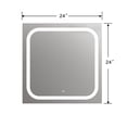 thumbnail image 3 of RADIANCE Goods Embedded LED Mirror 6000K Daylight White 24" Wide, 3 of 3