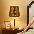 thumbnail image 1 of Clip On Lamp Shade, Hollow Out Iron Multifunction Shadow Lamp Shade Decorative E27 E26 Easy To Install  for Living Room, 1 of 7