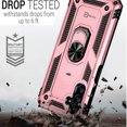 thumbnail image 4 of CoverON For Samsung Galaxy A13 5G Ring Case, Kickstand Rugged Phone Cover Magnetic Car Mount Compatible - Rose Gold Pink, 4 of 7