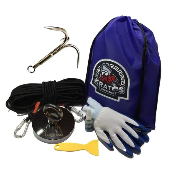 Kratos 1200 Single Sided Neodymium Classic Magnet Fishing Kit