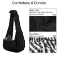 thumbnail image 3 of Transportador tipo bandolera para perro y gato PETLOFT, ajustable, manos libres, negro, 3 of 8