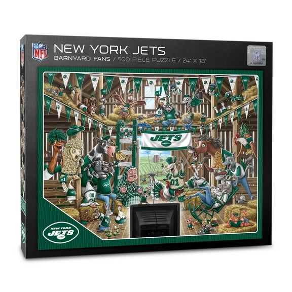 YouTheFan NFL New York Jets Barnyard Fans Puzzle - 500 Piece