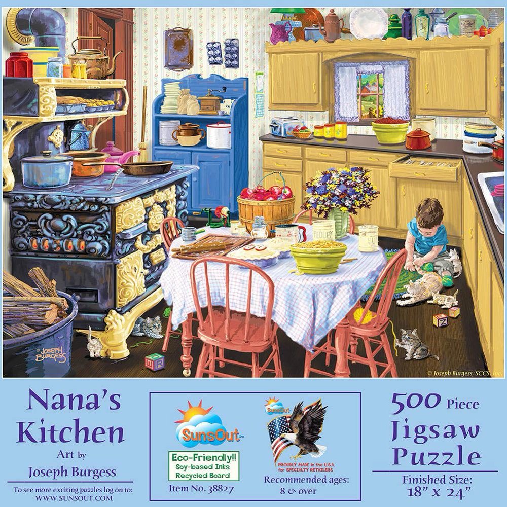 INC Nana's Kitchen 500 pc Jigsaw Puzzle, Nana's Kitchen 500 pc Jigsaw