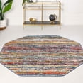 thumbnail image 2 of RugPal Contemporary Zeno Collection Area Rug 6'11"x6'11" Octagon - Multi, 2 of 5